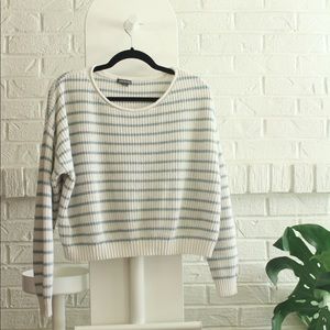 Wild Fable Striped Crop Sweater